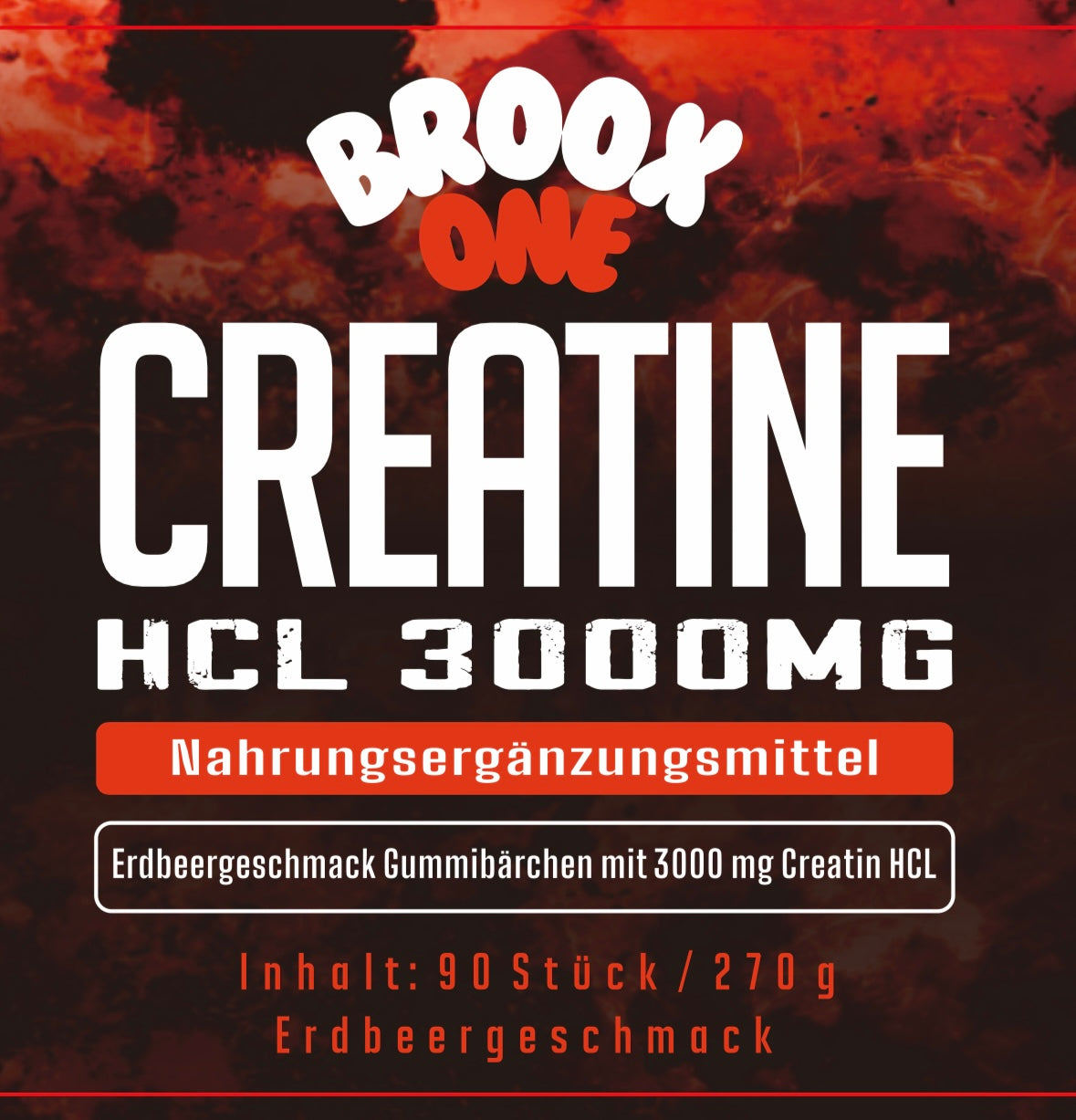 BROOX ONE Kreatin-monohidrát EPER| 90 gumimaci