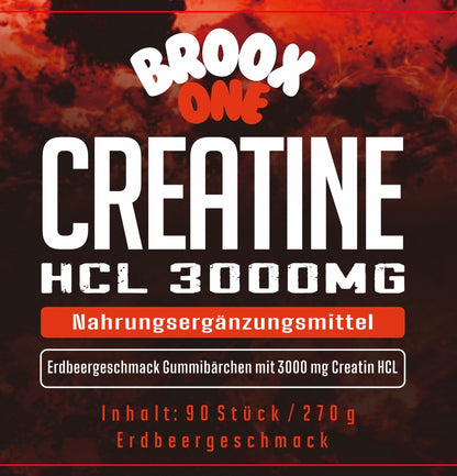 BROOX ONE Kreatin-monohidrát EPER| 90 gumimaci