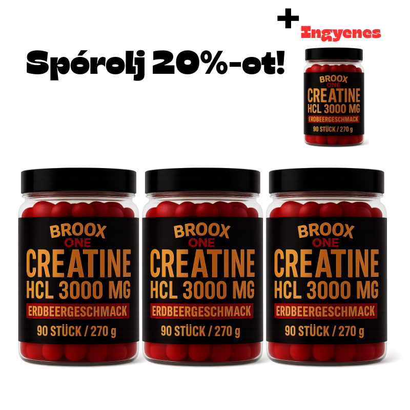 BROOX ONE Kreatin-monohidrát | 360 gumimaci