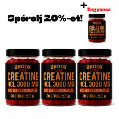 BROOX ONE Kreatin-monohidrát | 360 gumimaci