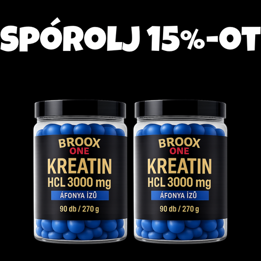 BROOX ONE Kreatin-monohidrát ÁFONYA| 180 gumimaci