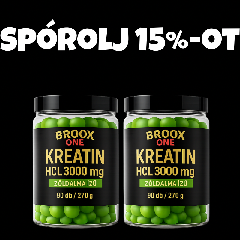 BROOX ONE Kreatin-monohidrát ZÖLDALMA| 180 gumimaci