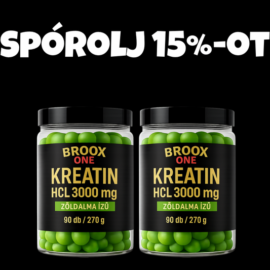 BROOX ONE Kreatin-monohidrát ZÖLDALMA| 180 gumimaci