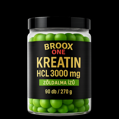BROOX ONE Kreatin-monohidrát ZÖLDALMA| 90 gumimaci