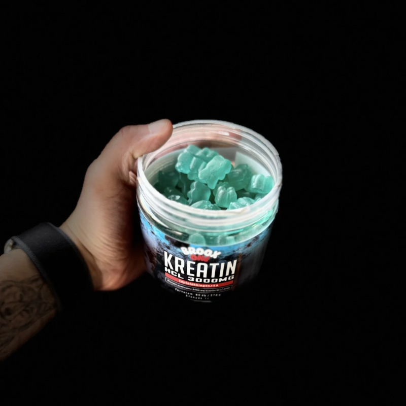 BROOX ONE Kreatin-monohidrát ÁFONYA| 90 gumimaci