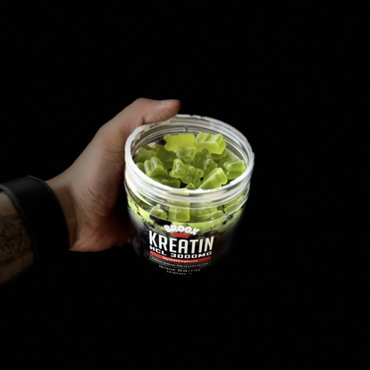 BROOX ONE Kreatin-monohidrát ZÖLDALMA| 90 gumimaci