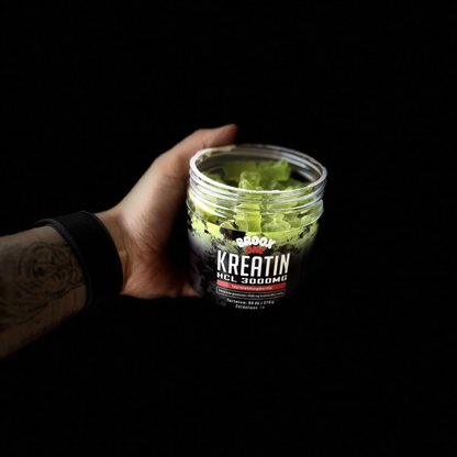BROOX ONE Kreatin-monohidrát ZÖLDALMA| 90 gumimaci