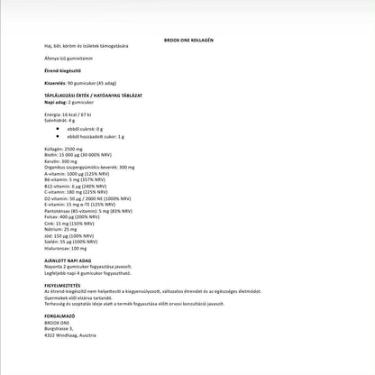 BROOX ONE Kollagén | 90 gumimaci